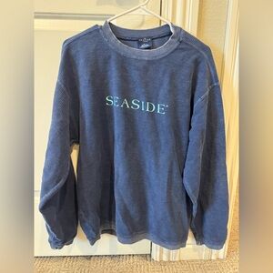 ribbed seaside sweatshirt
